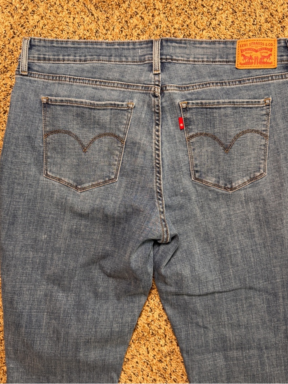 Levi’s 711 Medium Wash Skinny Blue Jeans Denim Women’s 33 - Picture 6 of 14
